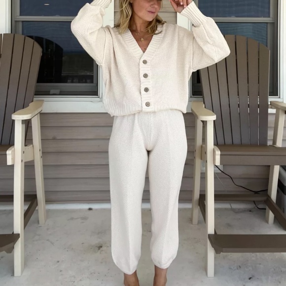 BEST Free People Hailee Cardi Set - Powder Sand - Picture 8 of 10